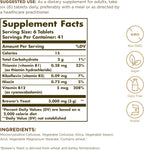 Solgar Brewer's Yeast 7½ Grains with Vitamin B12 - 250 Tablets, 2-Pack - Non-GMO, Vegan, Dairy-Free, Kosher - 82 Servings
