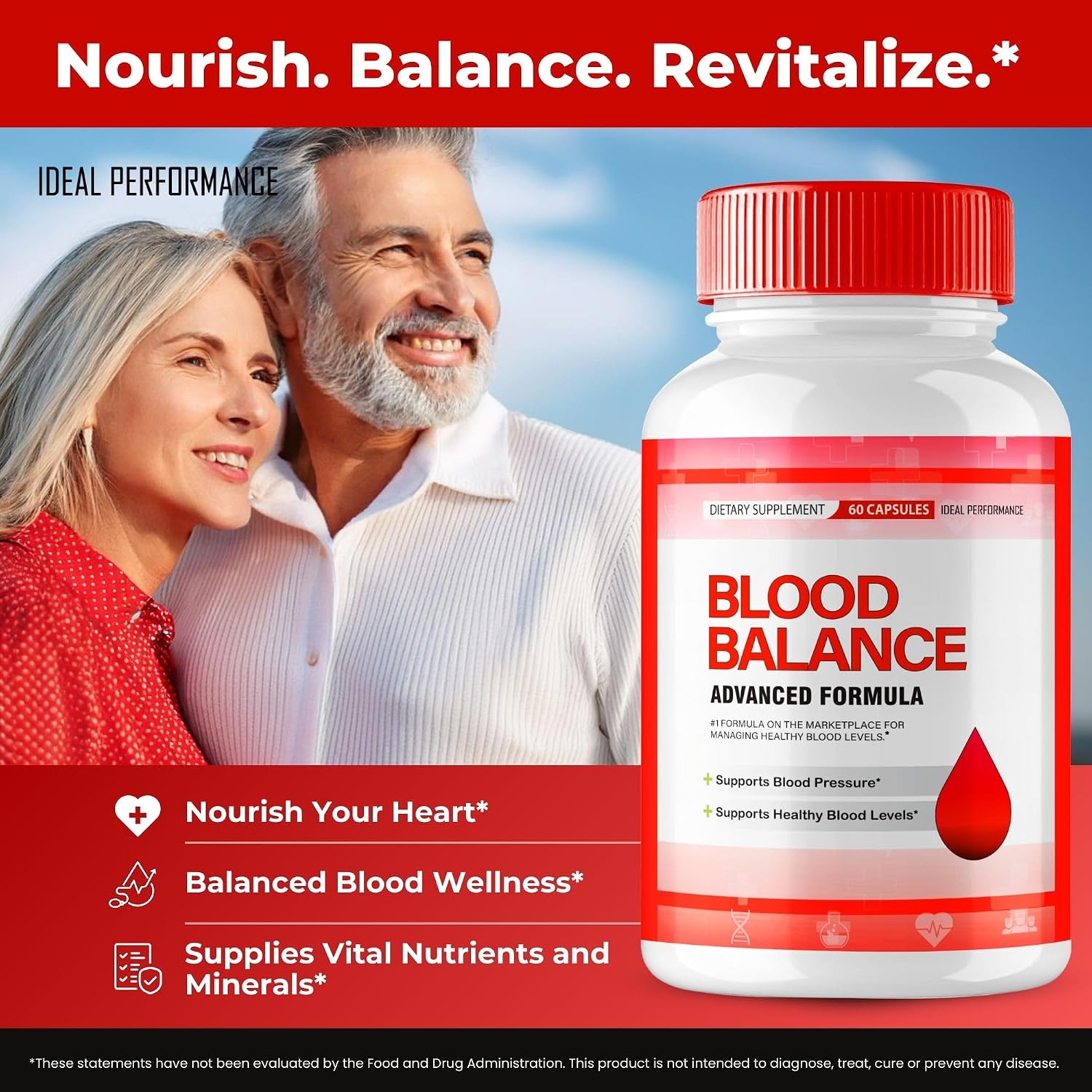 Blood Balance Blood Formula Support - Suplemento en Cápsulas, Fórmula Premium para Circulación Saludable y Niveles Estables (2 Pack)