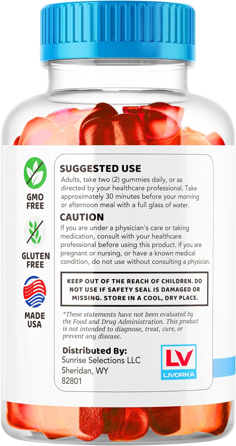 BioZenetics Gominolas de Vinagre de Manzana (ACV) 1050mg, Complemento Alimenticio Natural, 60 Gominolas para 1 Mes