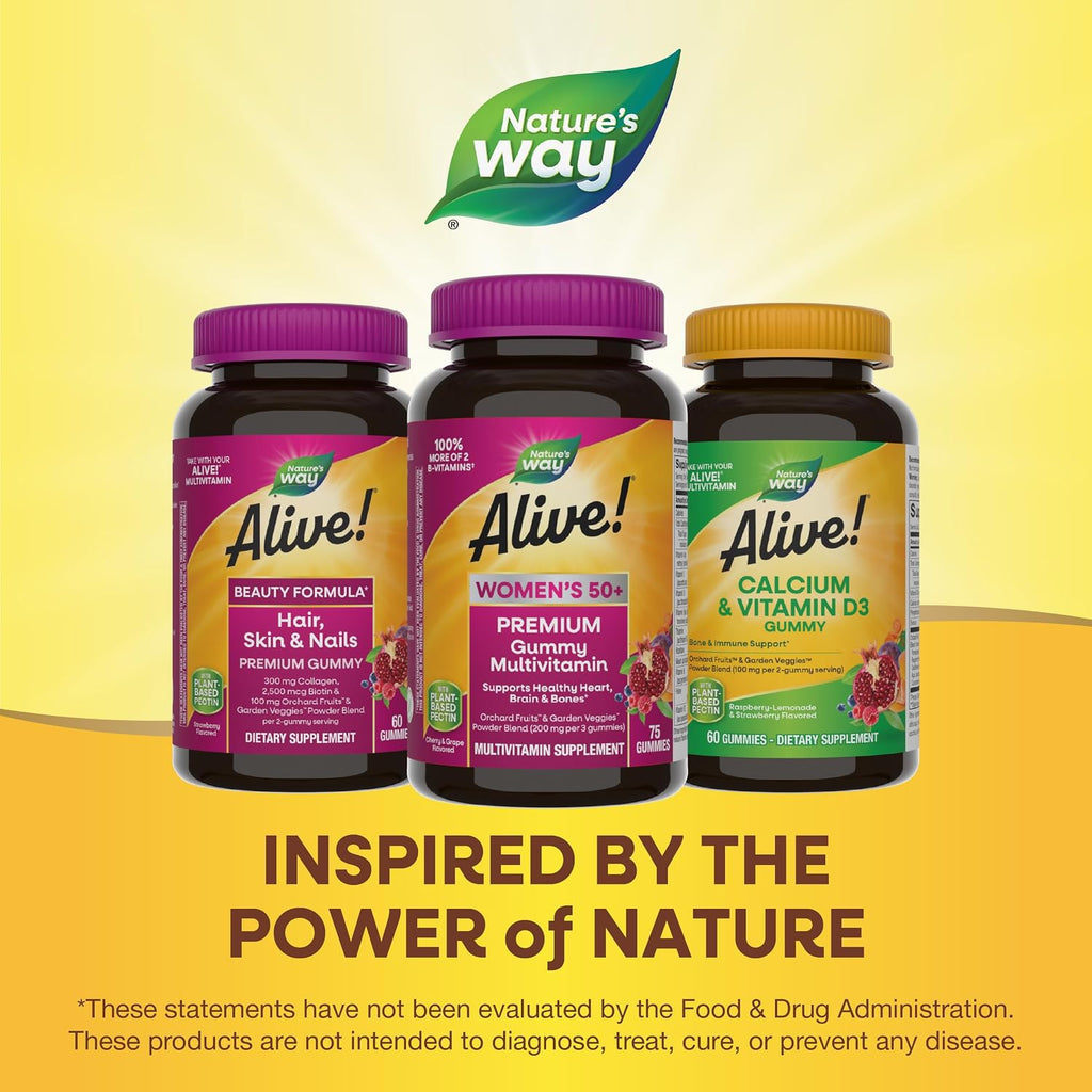 Nature's Way Alive! Multivitamínico prémium en gomitas para mujeres de 50+