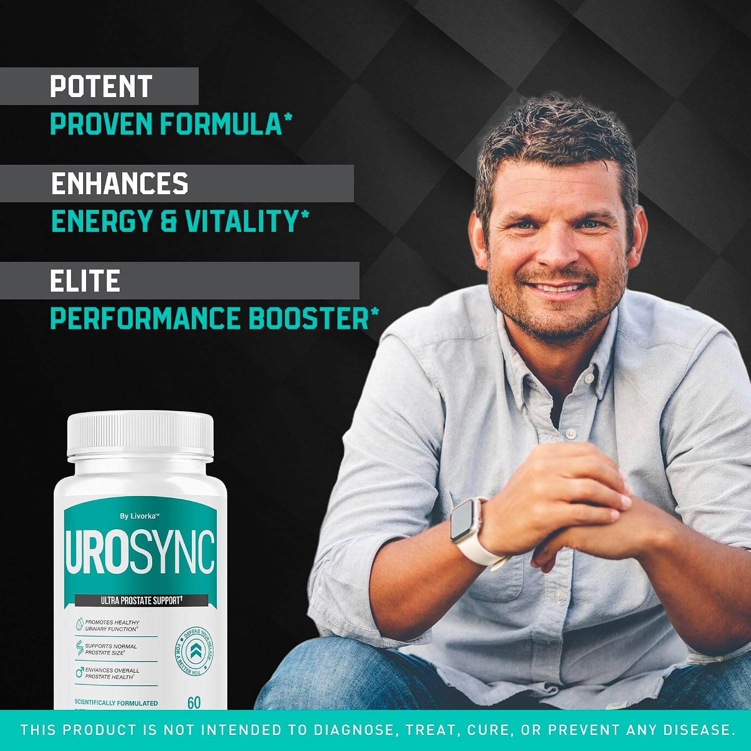 (Pack de 2) UroSync Cápsulas - Suplemento Oficial para Hombres con Ingredientes Naturales, Fórmula Avanzada Premium, UroSynic para el Bienestar Diario, 120 Cápsulas para 2 Meses