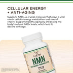 Suplemento NMN - 99% Pureza Verificada - 125mg por Cápsula de Nicotinamida Mononucleótido, 60 Cápsulas, de Double Wood Supplements