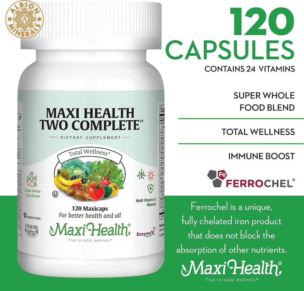 Maxi Health Multivitamínico Completo – 120 Cápsulas