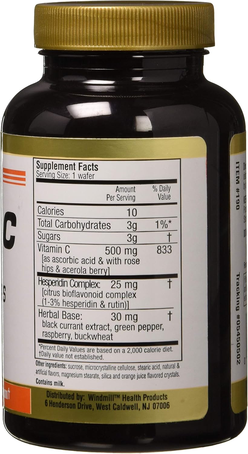 Windmill Vitamina C 500 mg Comprimidos Masticables con Acerola - 5 Unidades