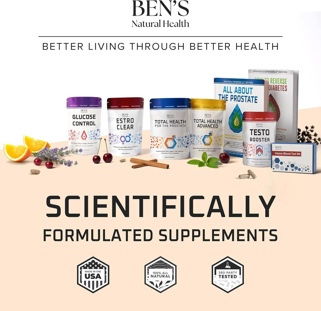 Ben's Natural Health Daily Energy con Vitaminas B y CoQ10 - 60 Cápsulas