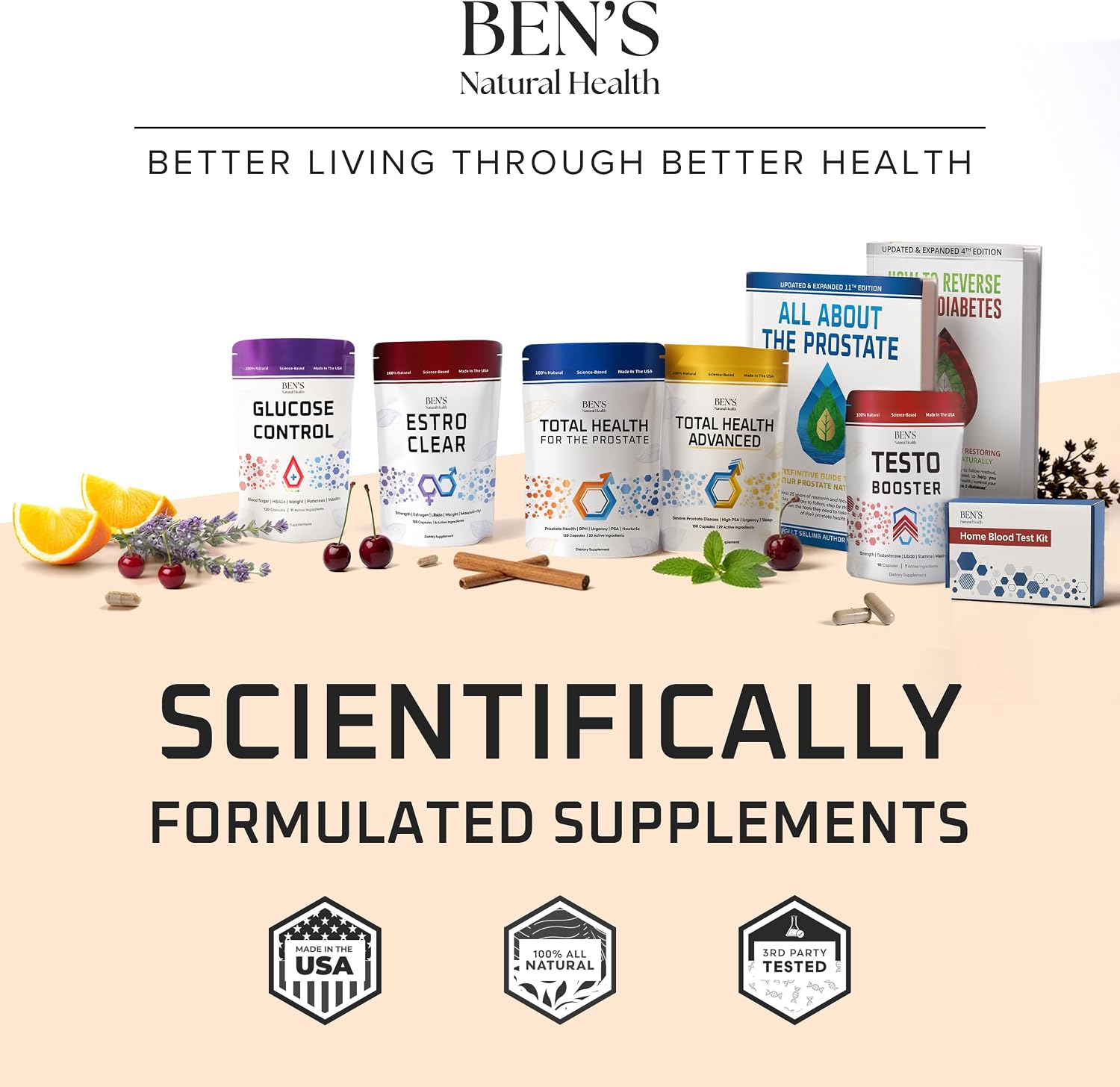 Ben's Natural Health Daily Energy con Vitaminas B y CoQ10 - 60 Cápsulas