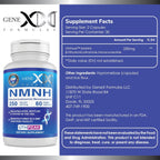 Genex Formulas 250mg NMNH (60 Capsules - 30 Servings) | Uthpeak™ NMNH (Dihydronicotinamide Mononucleotide) NAD+ Precursor for Healthy Aging - Non-GMO, Gluten-Free, Vegetarian