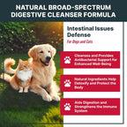 MaxBuddy Defensa Intestinal Natural - Limpiador Herbal para Perros y Gatos