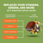 Awesome Everyday Essential Daily Nutrition Gummies – Gominolas Nutricionales Diarias con Aminoácidos Esenciales, Vitaminas, Minerales y Superalimentos Fermentados