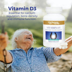 Vitamina D3 5000 UI - 90 Cápsulas Veganas para 3 Meses - VitalRemedyMD