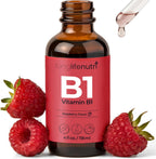 LongLifeNutri Vitamina B1 Gotas Líquidas - Tiamina Mononitrato para Energía y Salud Nerviosa, Absorción Rápida, 118 ml, 5 Meses de Suministro
