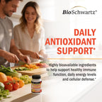 BioSchwartz Complejo de Vitamina C - 1000 mg con Escaramujo, Zinc y Bioflavonoides Cítricos, 120 Cápsulas