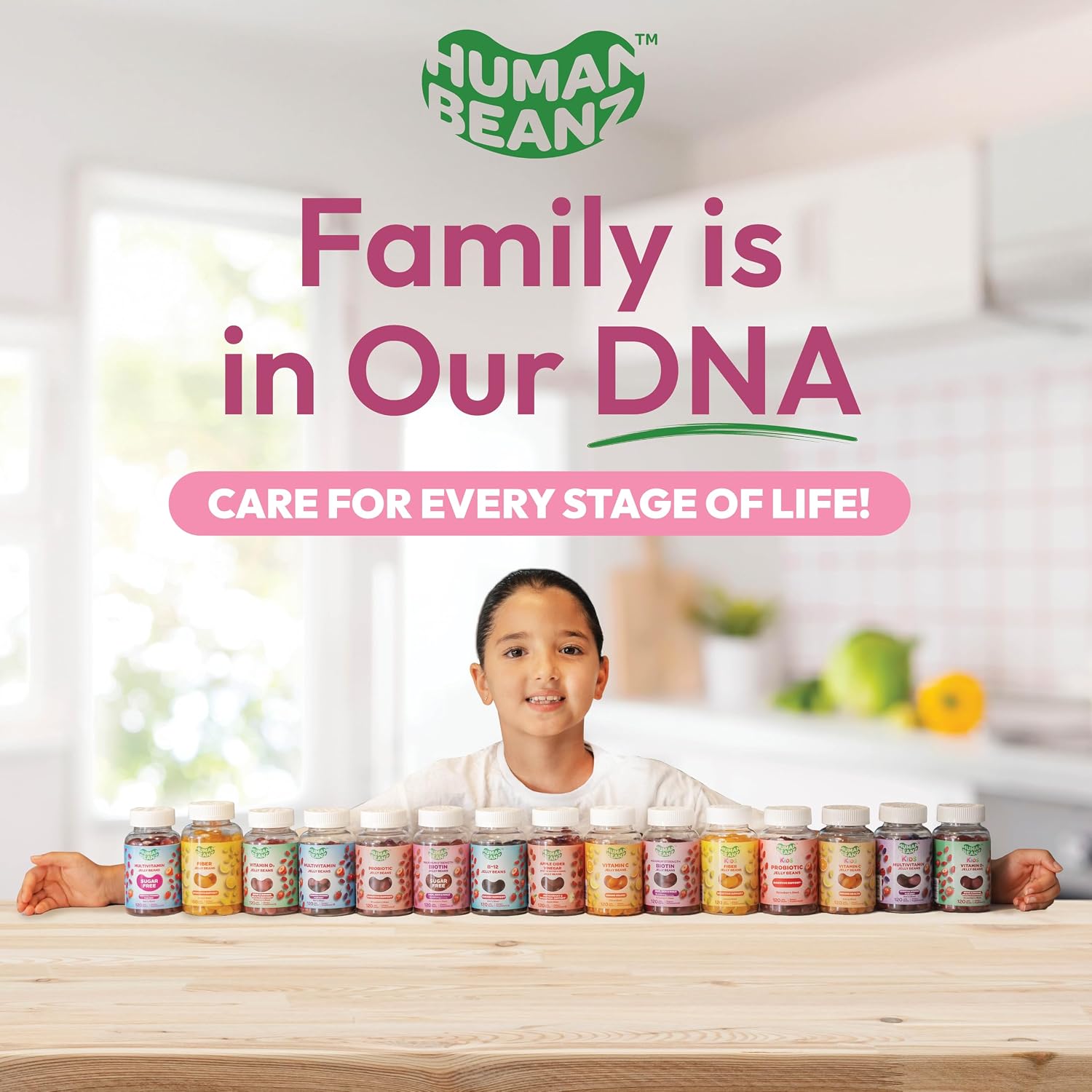 Human Beanz Biotina 10.000mcg Gominolas - 120 Unidades Sabor Fresa