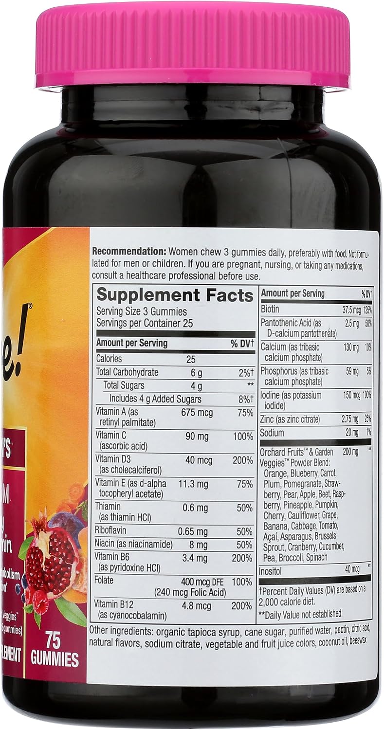 Nature's Way Alive! Multivitamínico en Gomitas para Mujer, 75 Gomitas