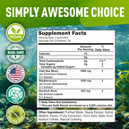 BioVit Sea Moss Gummies - Gominolas de Sea Moss Silvestre con Bladderwrack y Burdock - 60 Gominolas Veganas
