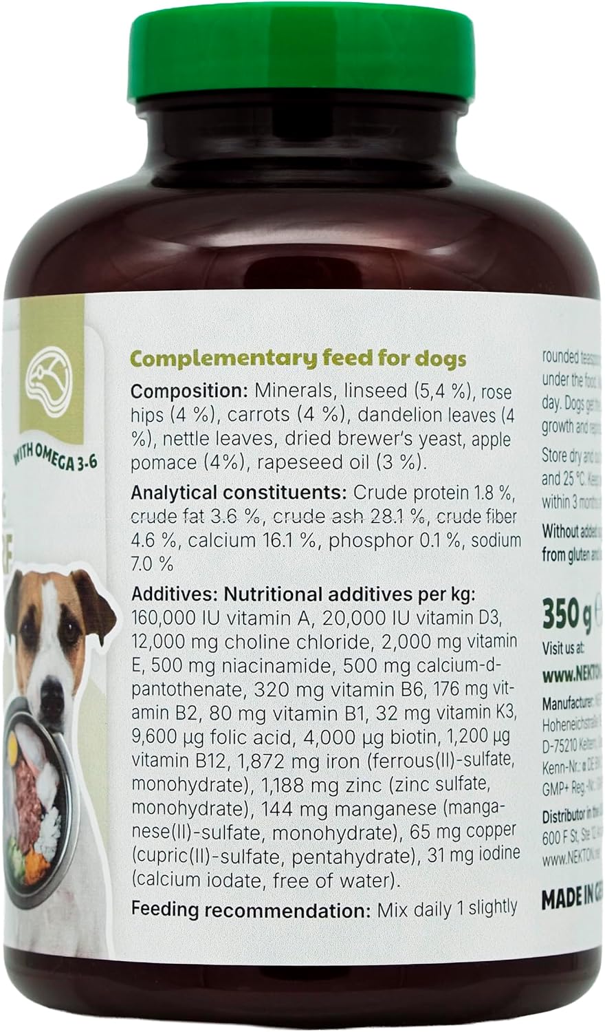 Nekton-Dog Easy Barf Suplemento para alimentación BARF 350g