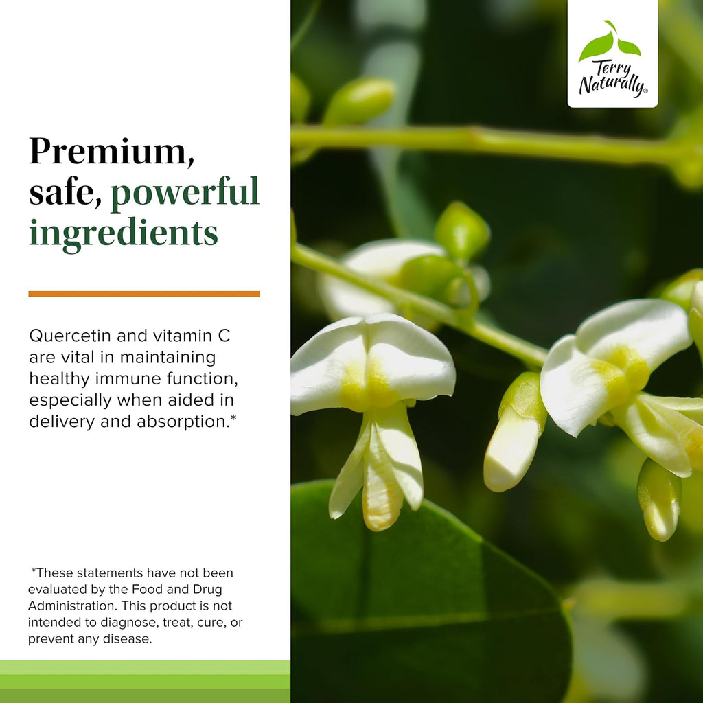 Terry Naturally EuroPharma Quercetin with Vitamin C Extra Strength - Ultra Absorption 60 Cápsulas