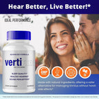 Vertifree Tinnitus Relief - Cápsulas para el Alivio del Acúfeno (3 Paquetes)