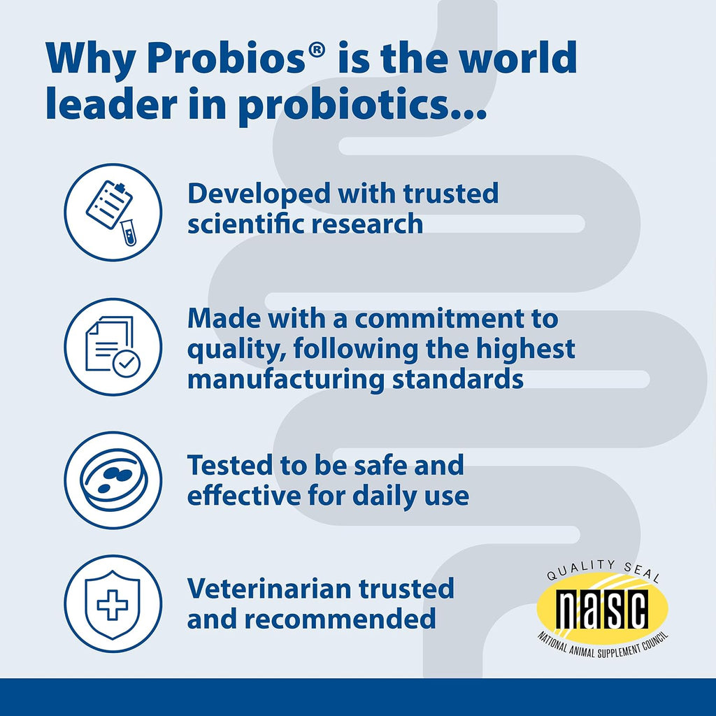 Probios Probióticos Masticables para Perros - 45 Comprimidos Sabor Hígado de Pollo