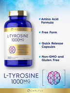 Carlyle L-Tirosina 1000 mg 300 Cápsulas