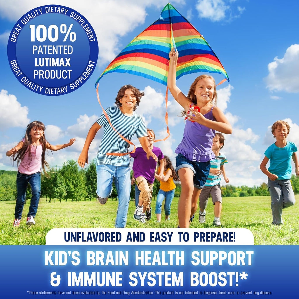 Lutimax Pediatric Powder - Suplemento Infantil con Luteolina, Rutina y L-Teanina (100 porciones)