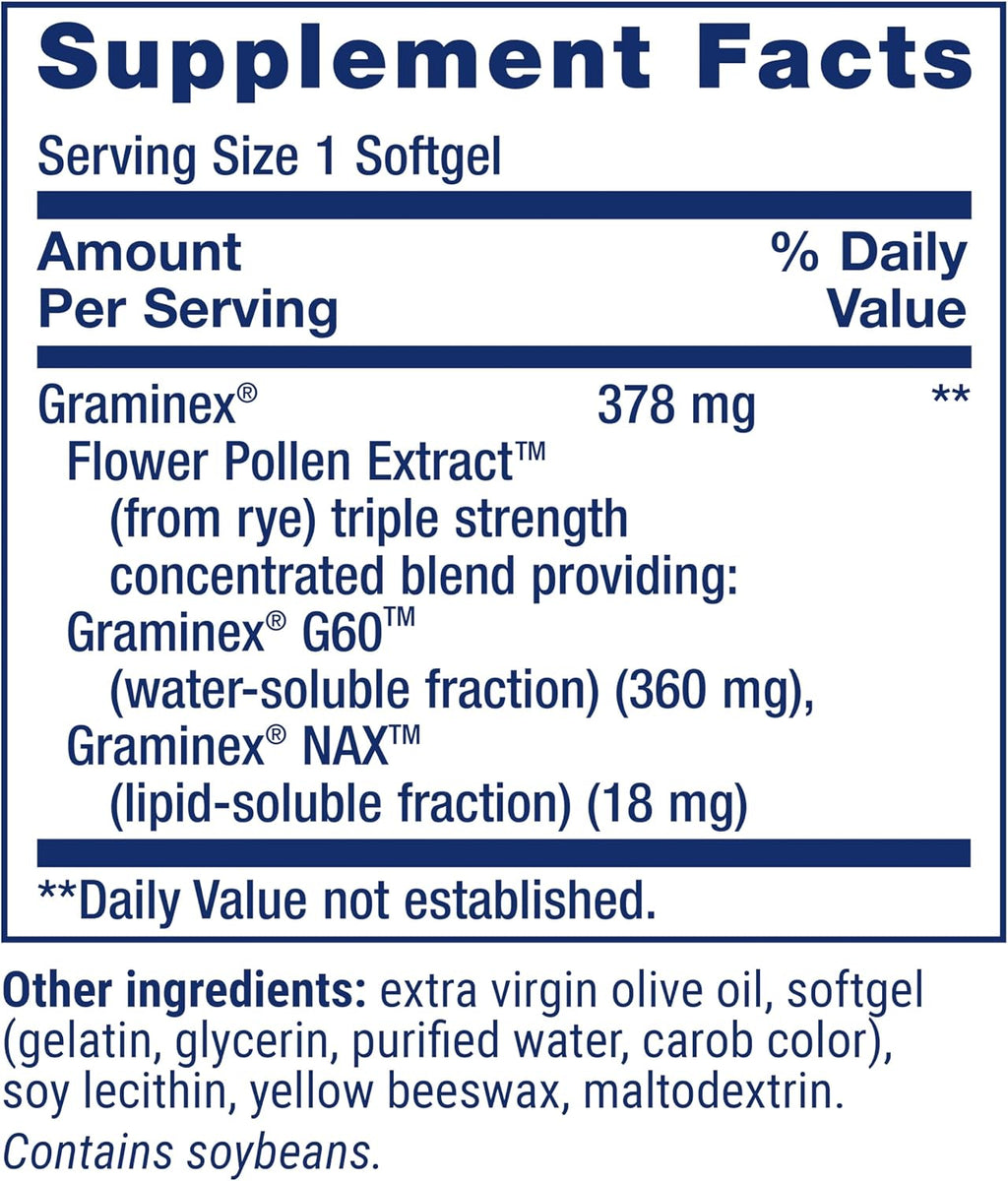 Life Extension Triple Strength ProstaPollen - Salud Prostática, 30 Cápsulas Blandas