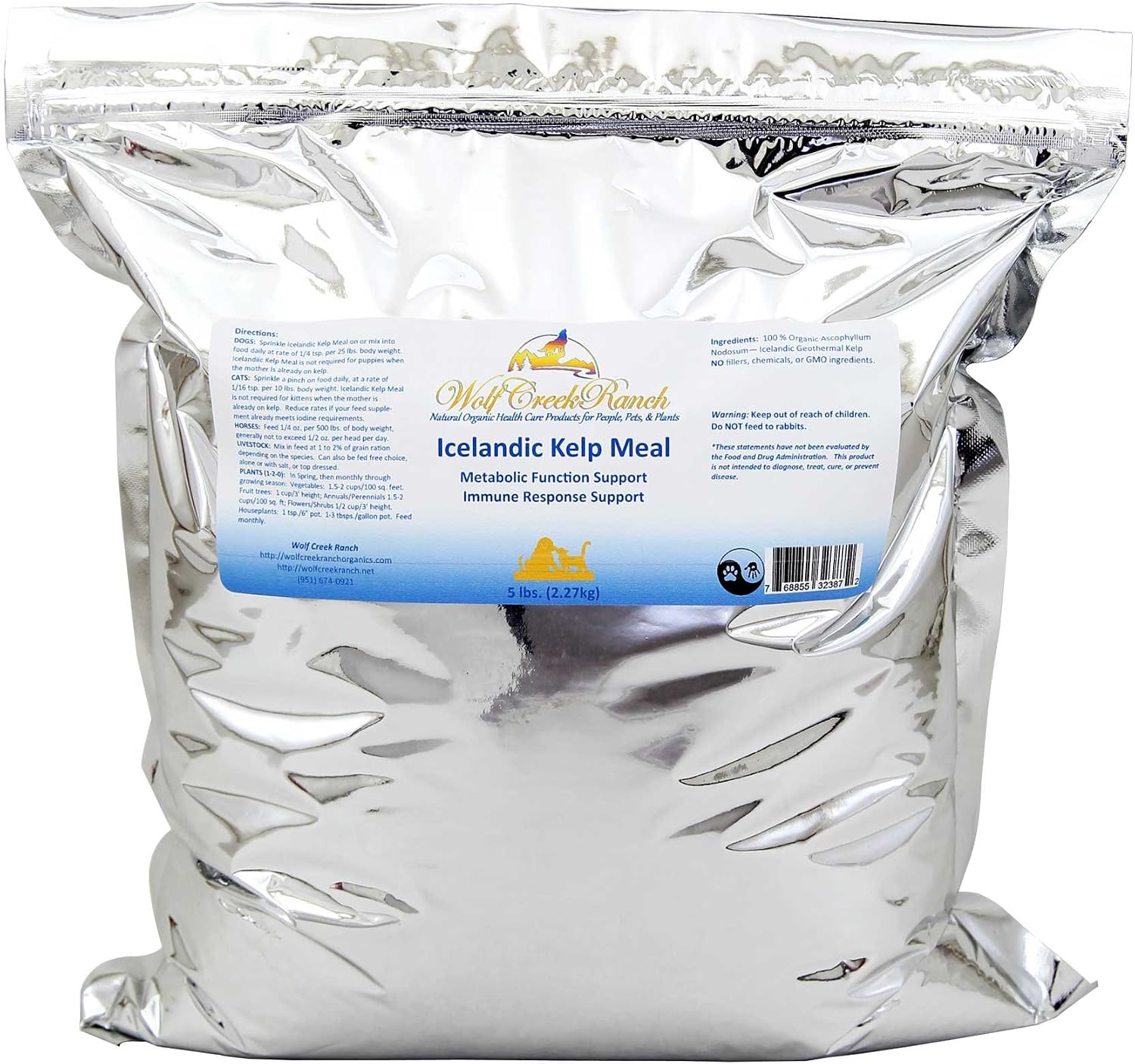 Wolf Creek Ranch Icelandic Seaweed Meal - 2.27 kg