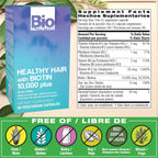 Bio Nutrition Healthy Hair Biotin Vegi-Caps, 60 Cápsulas