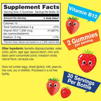 WellYeah Gomitas Vitamina B12 Infantil 1000mcg Sin Azúcar - 60 uds
