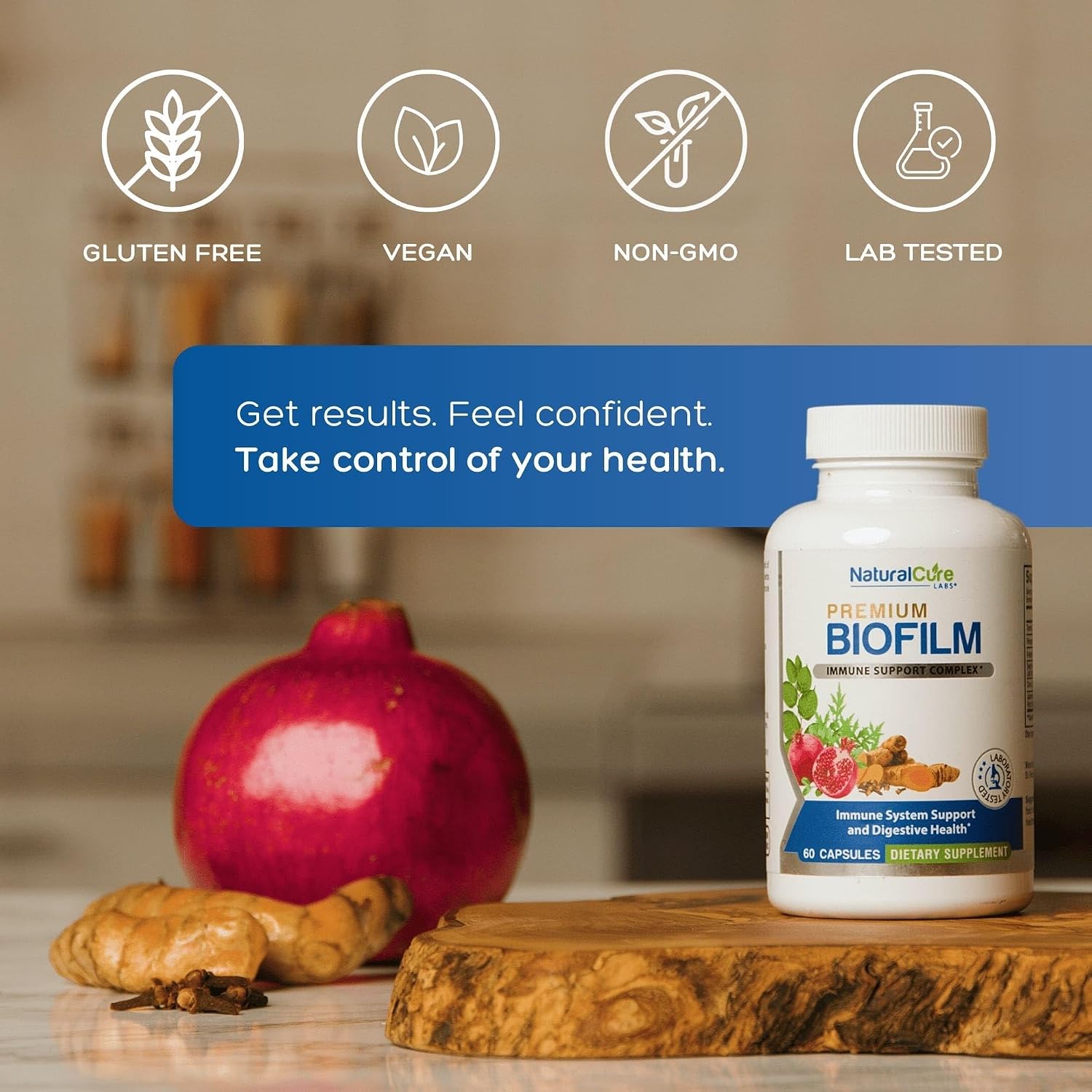 Natural Cure Labs Biofilm Complex – Complejo de Botánicos Premium para el Soporte Digestivo e Inmunitario