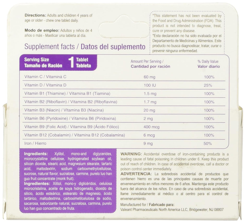 Bedoyecta Chewables Multivitamínico Infantil - 50 Comprimidos Masticables