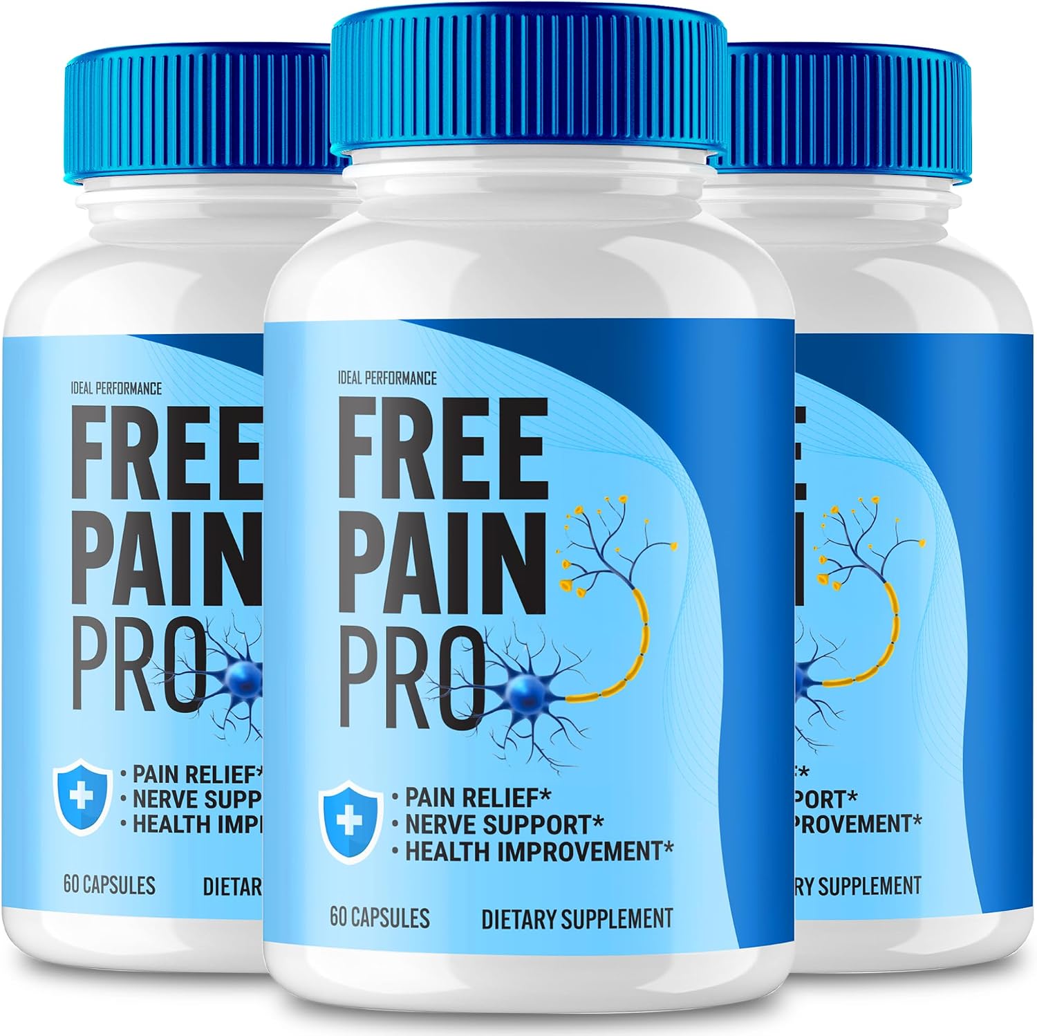 Free Pain Pro Cápsulas – Suplemento de Bienestar, Fórmula Natural (3 Pack)