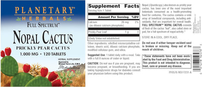 Planetary Herbals Nopal Cactus (Higo Chumbo) – Vitamina C: Contribuye a la protección de las células frente al – Image 6