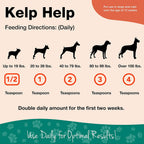 NaturVet Kelp Help Plus Omegas - Suplemento para la piel y el pelaje para perros y gatos, en polvo, 454 g