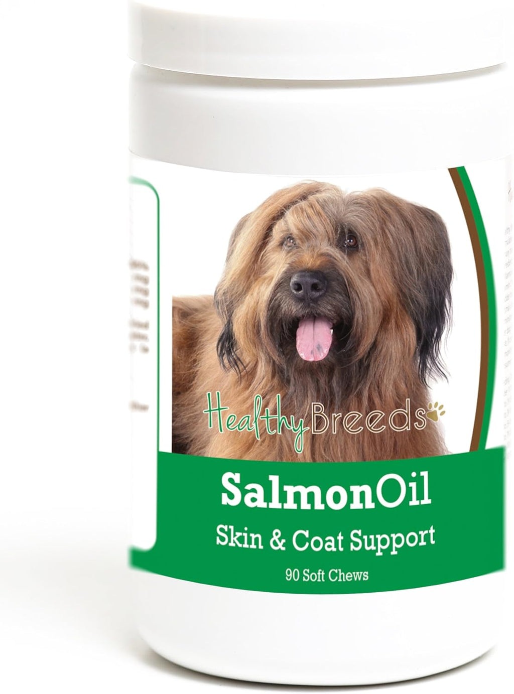Healthy Breeds Briard Aceite de Salmón Masticables Blandos 90 uds