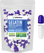 XPRS Nutra Cápsulas Vacías Tamaño 0 (100 uds) - Gelatina Bovina