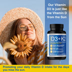 Magceutics Vitamin D3 K2 with MCT, 5000 IU Vegan D3 & 100 mcg MK7 K2, 60 Cápsulas
