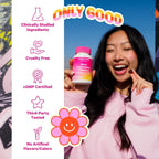 Pink Stork Biotin Multivitamin for Teens, 60 Gominolas de Frutos Rojos