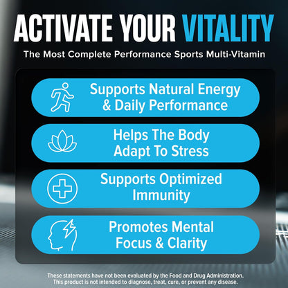 Nutrex Research Vitadapt Complete Sports Multivitamin for Men, 90 Cápsulas – Image 3