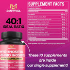 Inositol Complex – Myo-Inositol y D-Chiro Inositol 40:1 con Berberina y Extractos Botánicos – 60 Cápsulas