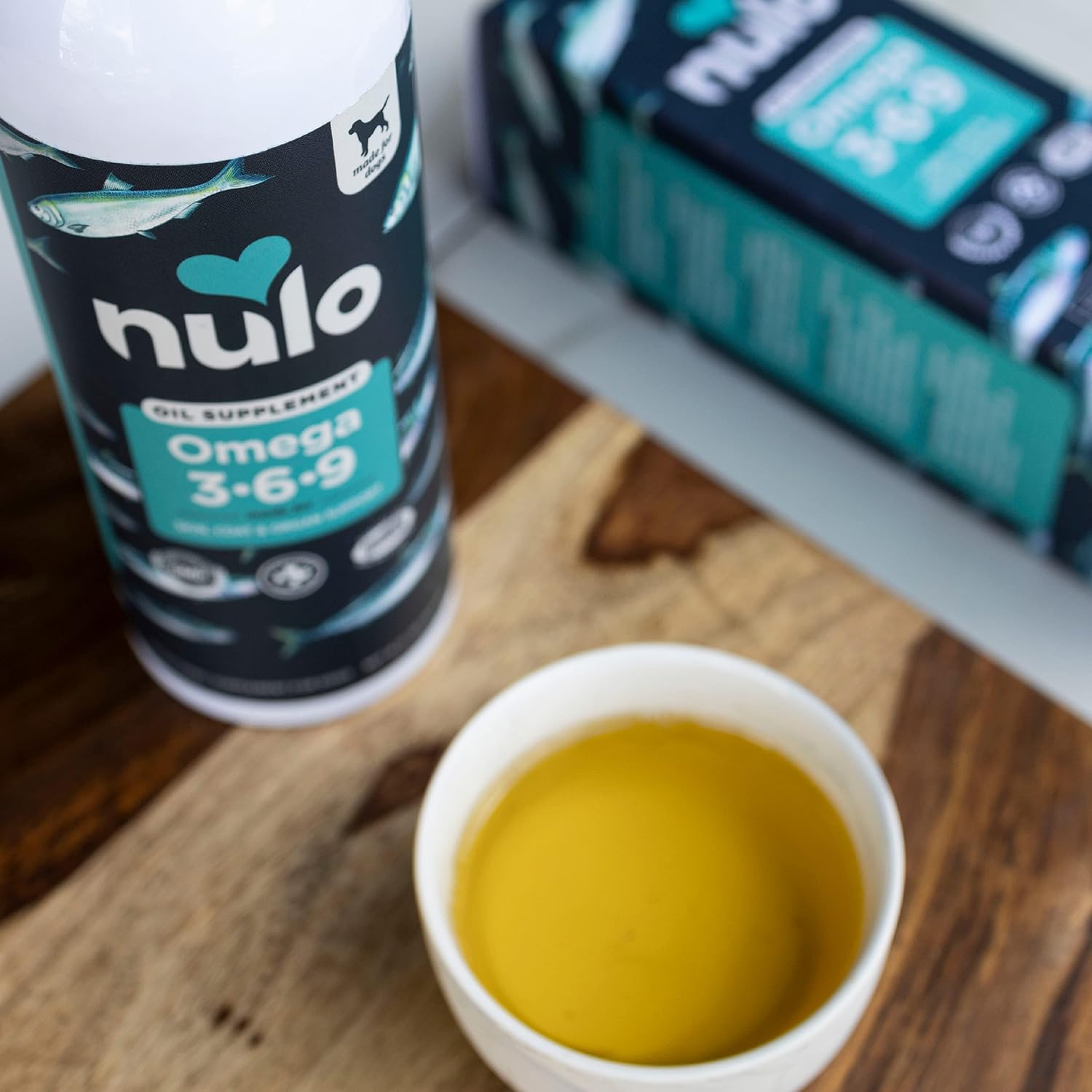 Nulo Omega 3-6-9 Aceite de Pescado para Perros y Cachorros – Apoya la Salud de la Piel, el Pelaje, las Articulaciones y el Corazón – 473 ml