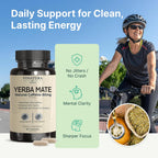 Yerba Mate 1400mg con Taurina y Complejo B - 60 Cápsulas