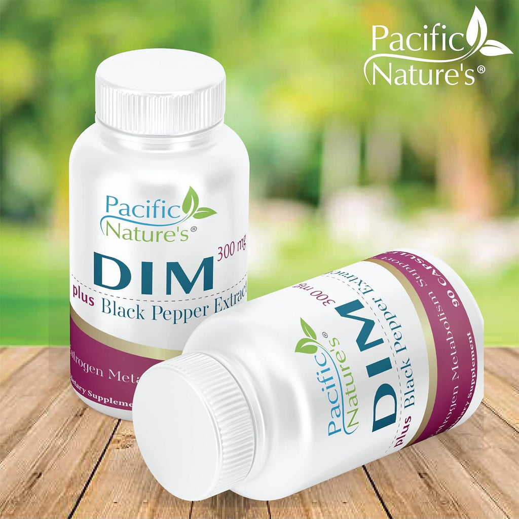 DIM 300mg con Pimienta Negra, 90 Cápsulas - Pacific Nature's