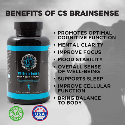 BrainSense – Suplemento para el Estado de Ánimo y la Claridad Mental, 120 Cápsulas – Image 3