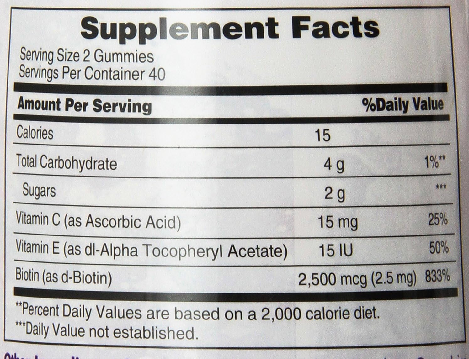 Nature's Bounty Optimal Solutions, Hair, Skin & Nails Gummies with Biotin, 80 Count (Pack of 2)