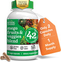 Botanic Choice - Mega Fruits & Veggies Blend - 42 Frutas y Verduras - 60 Cápsulas