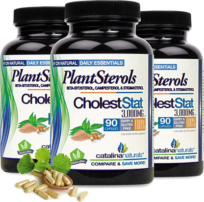 Catalina Naturals Complejo de Esteroles Vegetales Triple Potencia - Cholest-Stat - 3000mg - 90 Comprimidos – Image 6