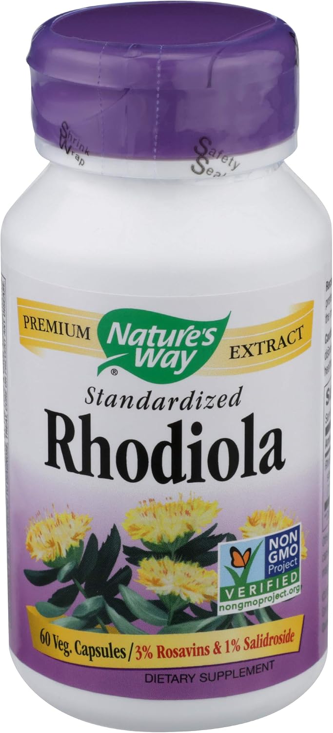 Rhodiola Rosea, 60 Cápsulas Vegetales - Nature's Way