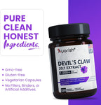 Garra del Diablo Cápsulas 1000mg Extracto 20:1 - 120 Cápsulas - Suplemento Herbal Vegano No GMO