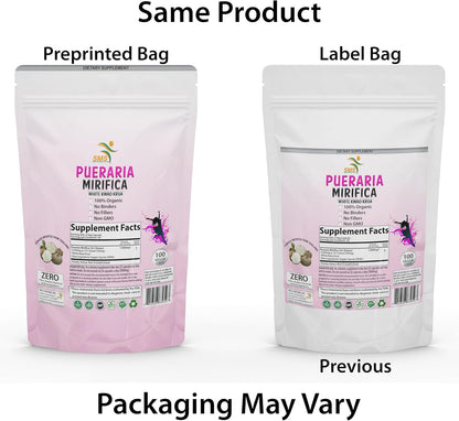Pueraria Mirifica Extracto 10:1, 1000mg, 100 Cápsulas Veganas – Image 2